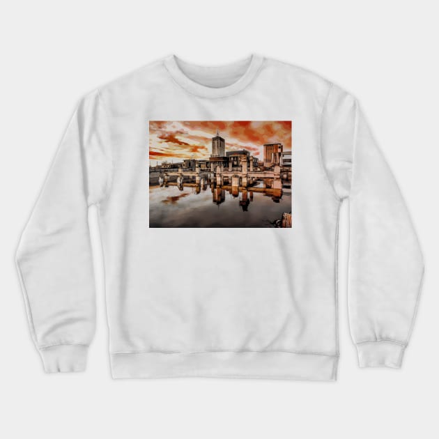 Once Were Offices Crewneck Sweatshirt by PictureNZ